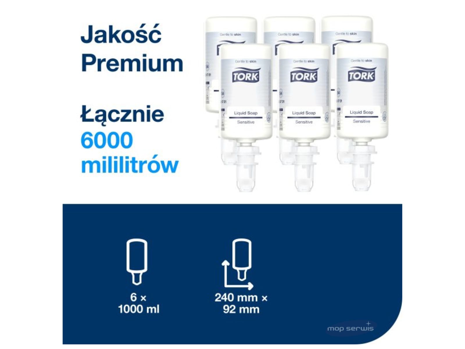 Mydło S4 TORK 424701 Łagodne dla skóry wrażliwej Karton 6x 1l